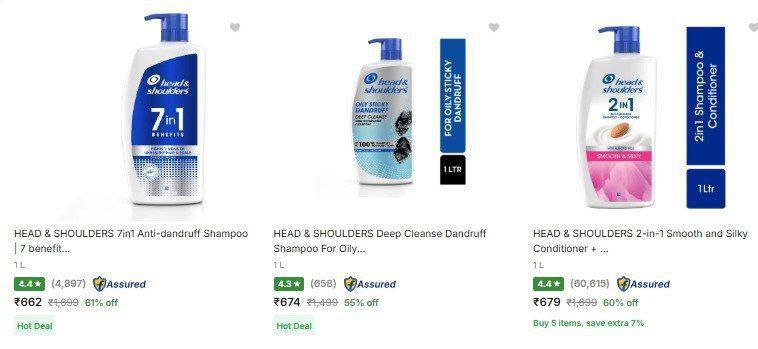 Flipkart 60 On Head Shoulder Shampoos Click Here To Join All Dealsfor More 