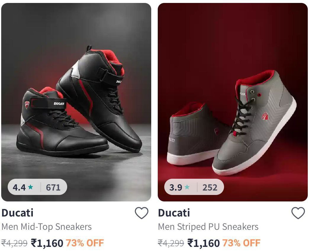Myntra Ducati Sneakers 75 Click Here To Join All Dealsfor More Deals Join O