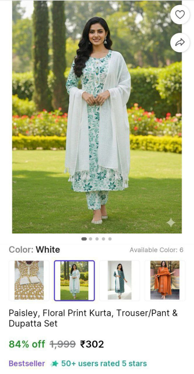 Kurta Pant Dupatta Set 302 For More Deals Join Our Whatsapp Channel