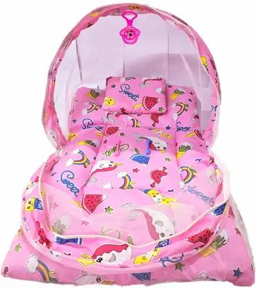 First Vision Baby Net With Soft Pillow Cotton Washable Kids Mosquito Net(pi
