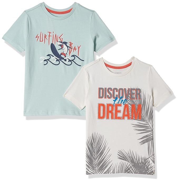 Grab 199symbol Boys Boys 100 Cotton Printed Half Sleeves T-shirt Age 2-16 Y