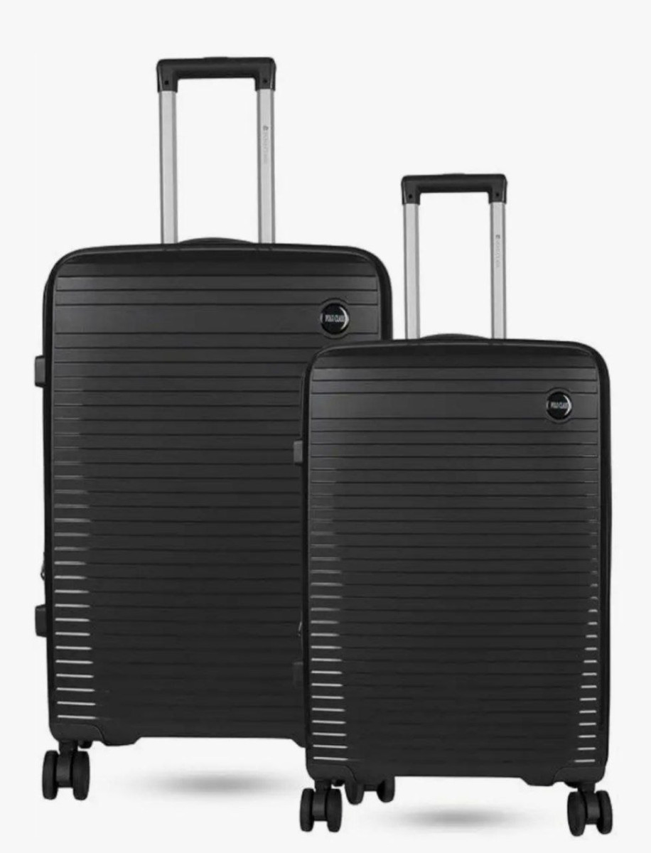 Polo Class 2pc Set Trolley Bags (24 28 Inch) - Black At 6999for More Deals 
