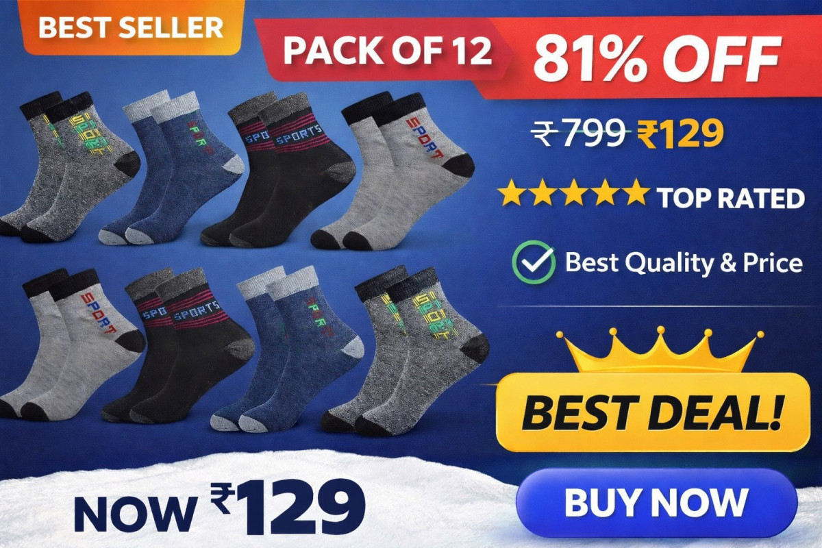 Grab Pack Of 12 Socks At 129just 12 Pcs