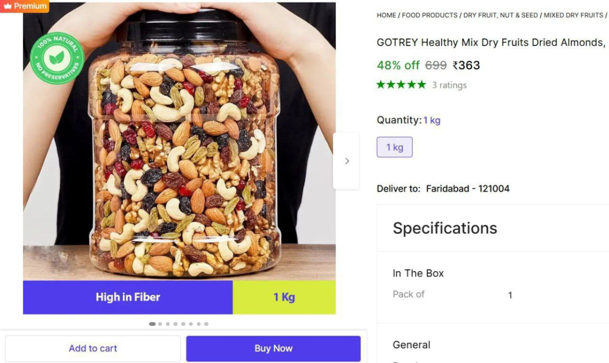 Kg Mix Dry Fruits 363