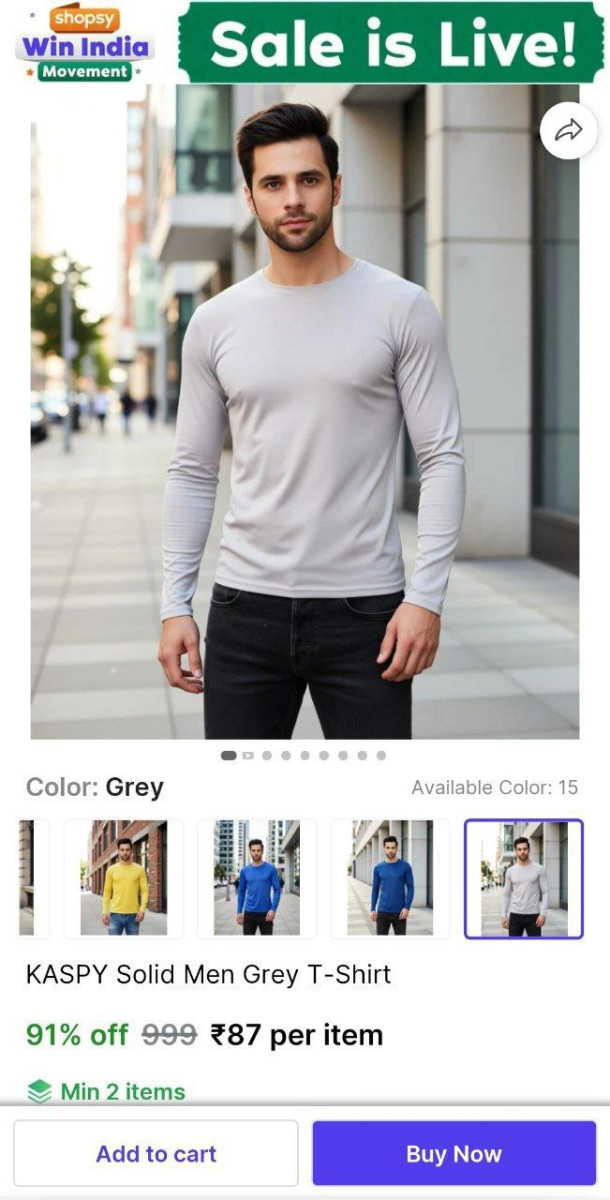 Loot 87 Solid Men Full T Shirtfor More Deals Join Our Whatsapp Channel
