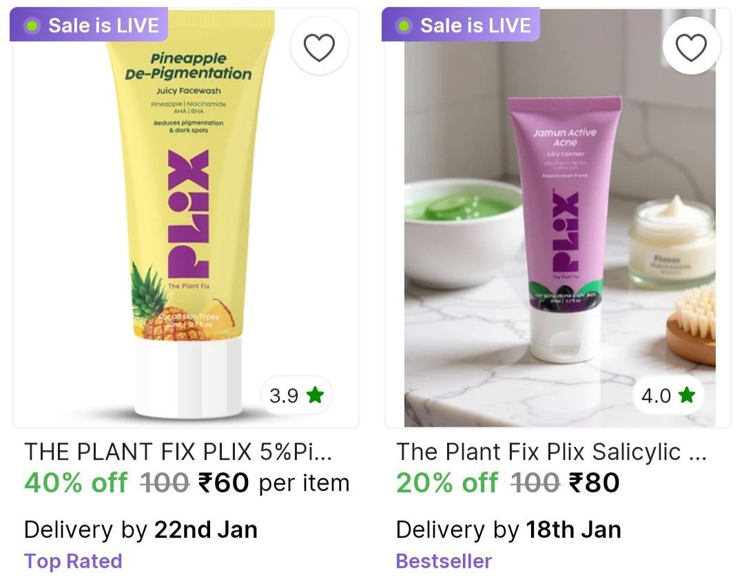 Plix Facewash From 60check Min Buy Qnty