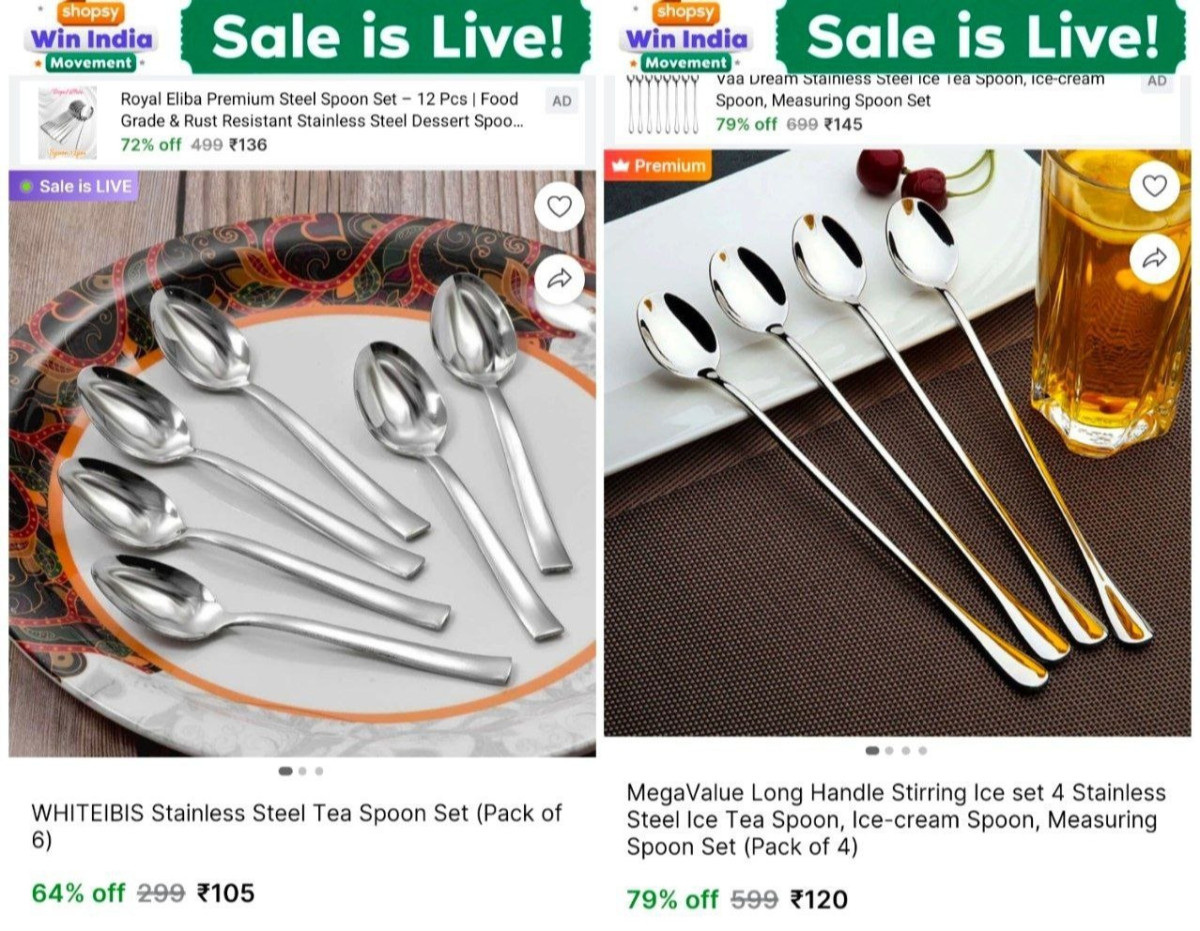Spoon Pack Of 6 105 Ice Cream Spoon 4 Pcs 120