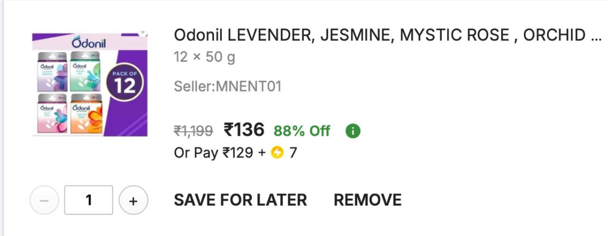 - Odonil Room Fresher Pack Of 12 At Rs 136-