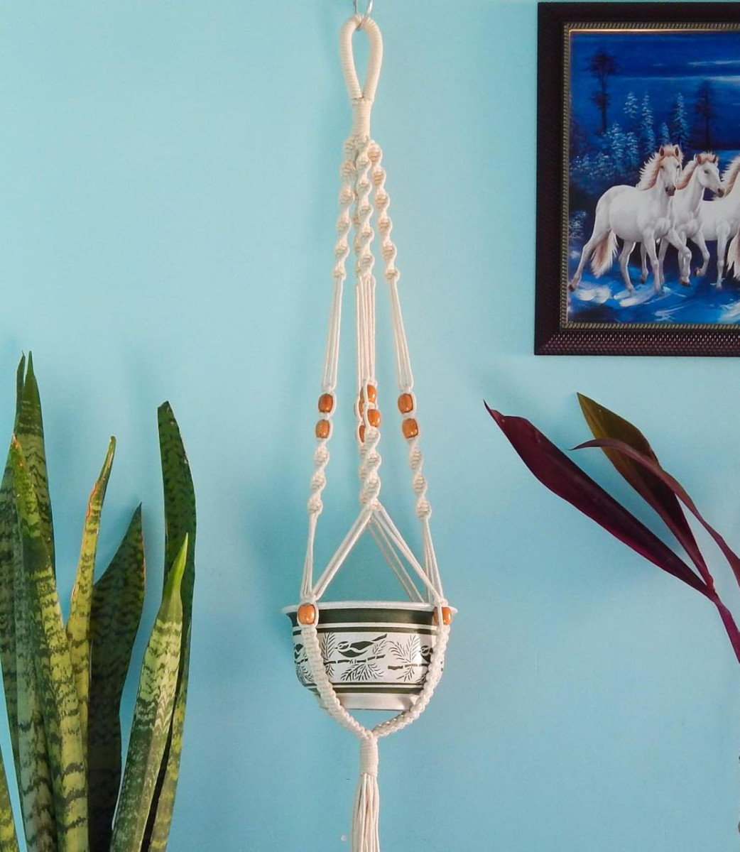 Plant Hanger Without Pot Rope Flower Pot Holder For Indoor Outdoor Balcony 