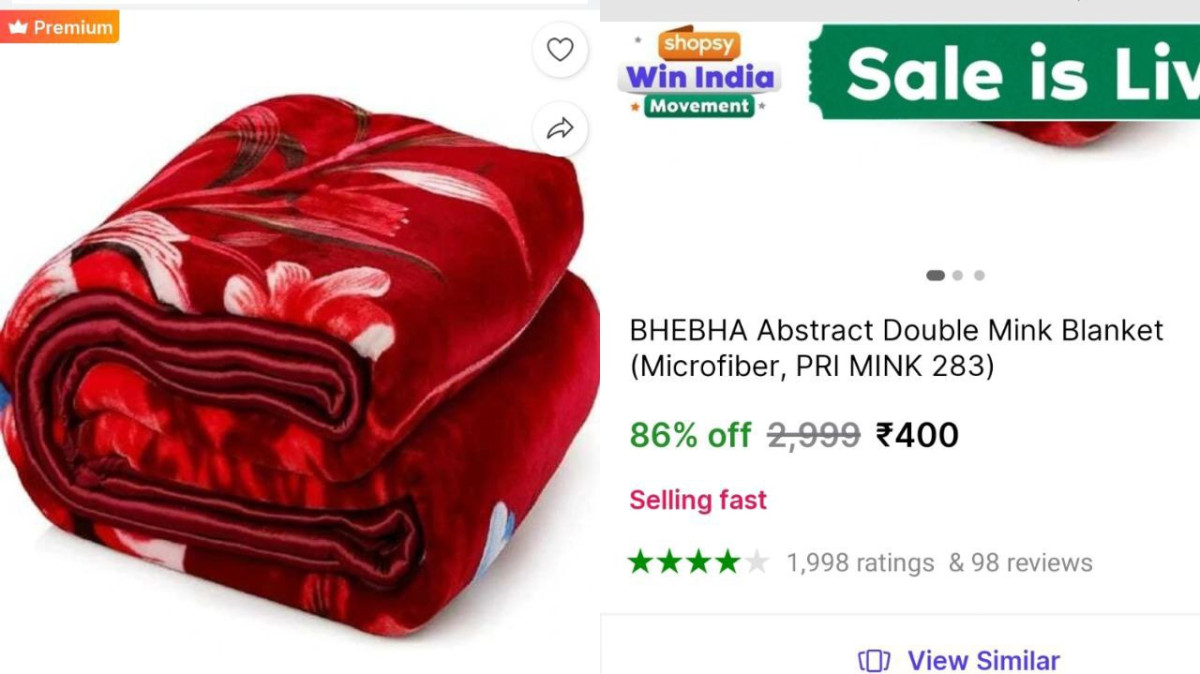 Lowest Double Bed Blanket 400good For Heavy Winter