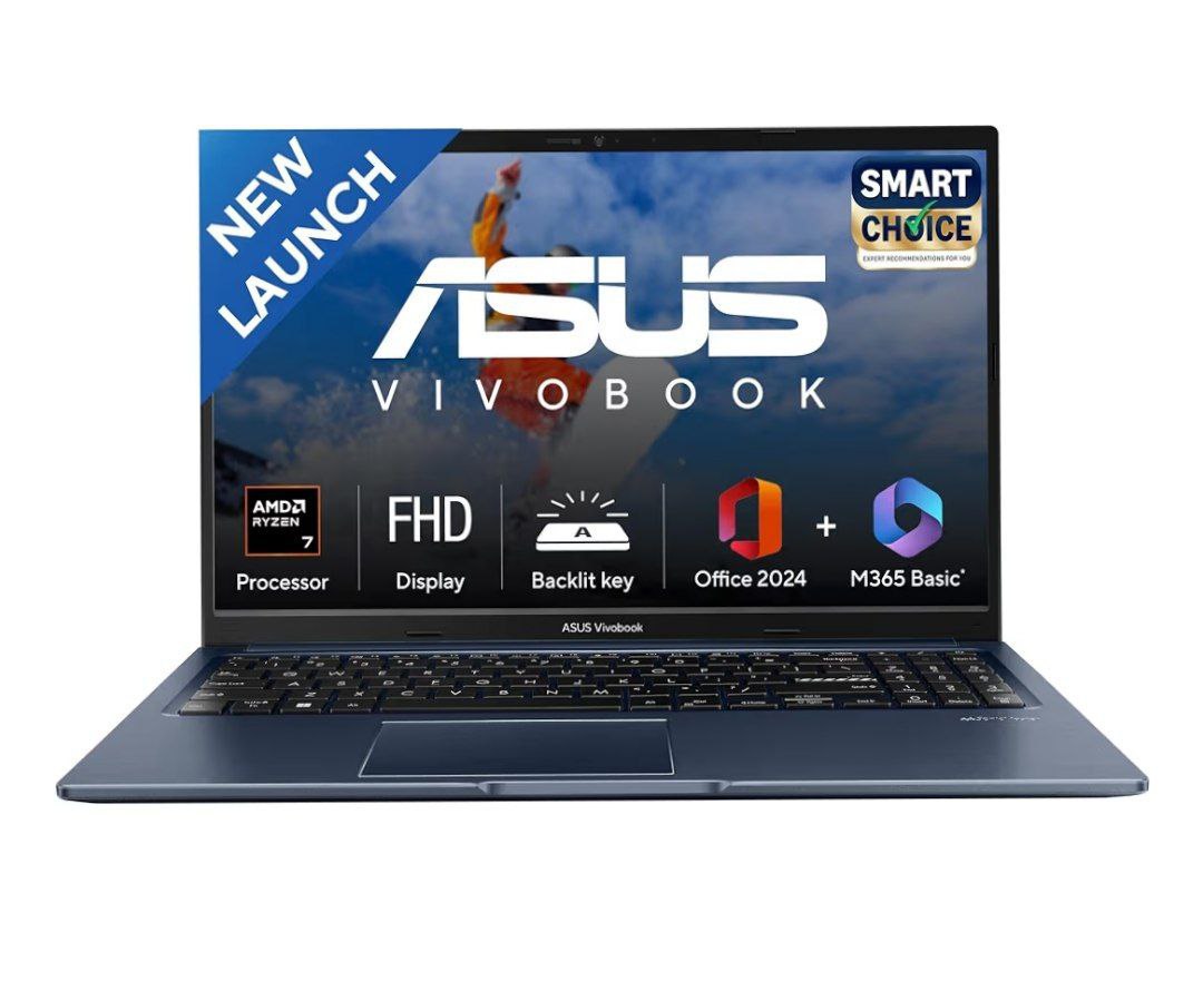 Asus Vivobook 15 Smartchoice Amd Ryzen 7 5825u 16gb Ram 512gb Ssd Fhd 15 6 