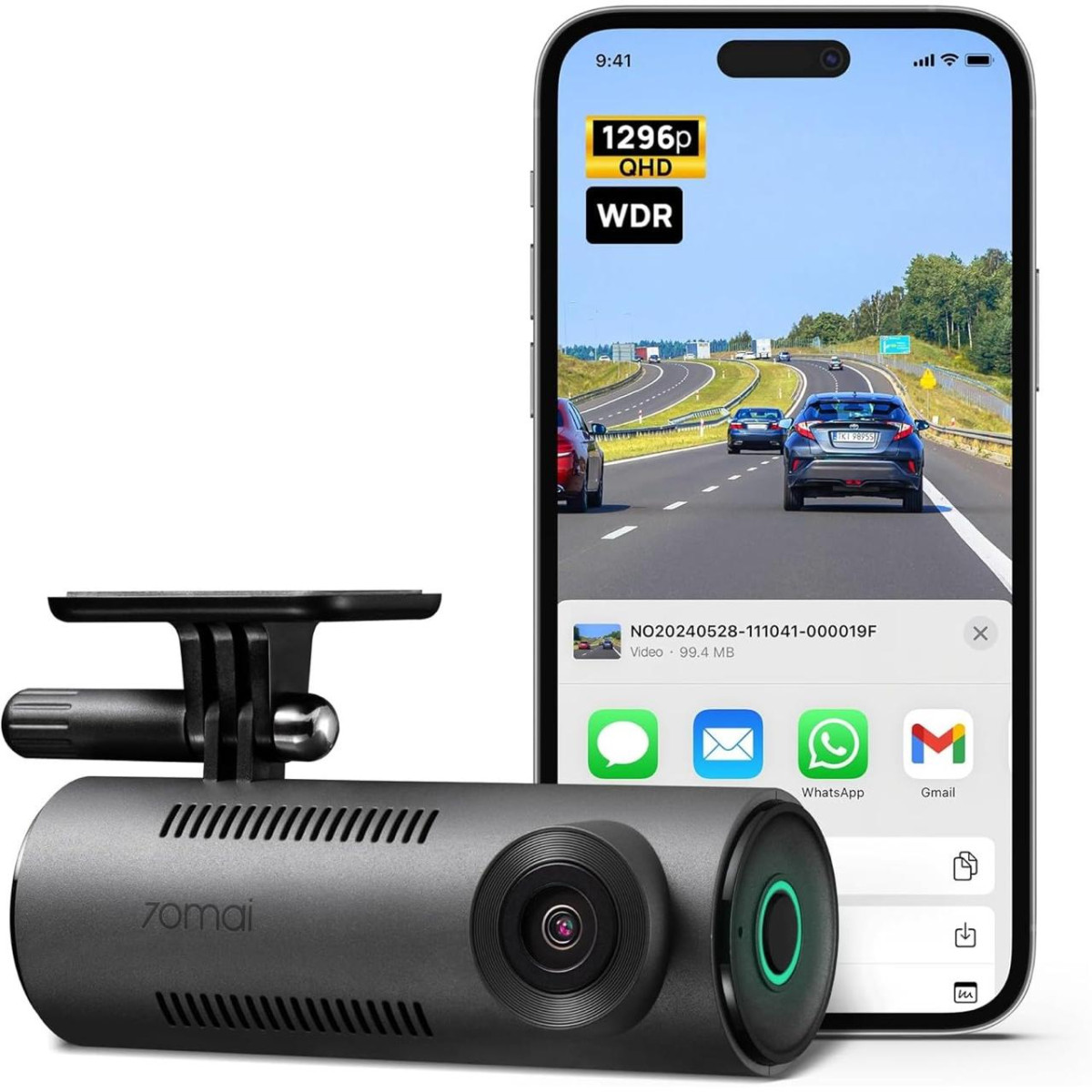 Mai M310 Dashcam 2k Resolution Type-c Interface Voice Control 2 799
