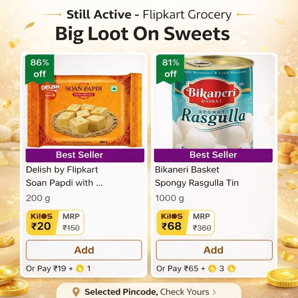 Still Active Sweets At Loot (selected Pincodes) Selected Pincodes Check You