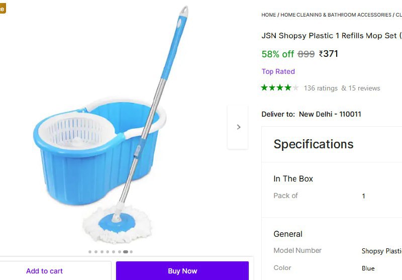 Floor Cleaning Mop Set 371for More Deals Join Our Whatsapp Channel