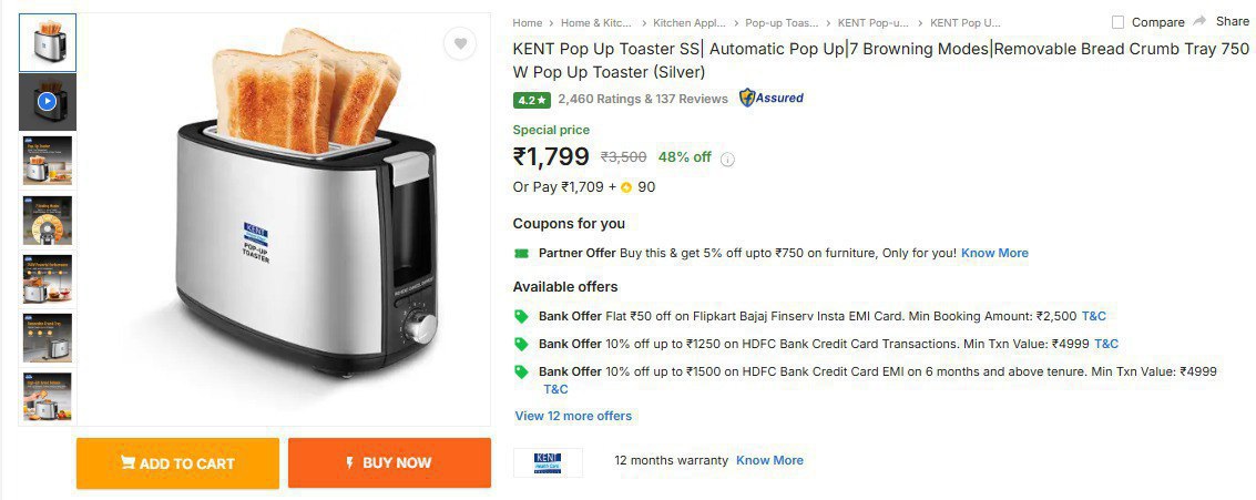 Kent Pop Up Toaster 1799 Click Here To Join All Deals