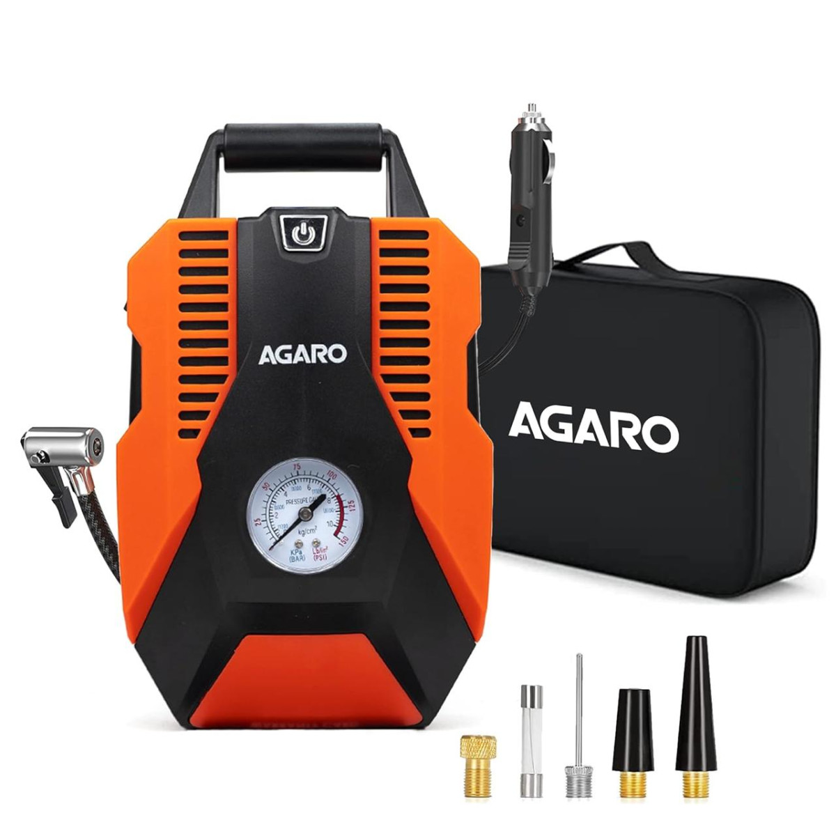 Agaro Ti2147 Analog Tyre Inflator Compressor Pump Portable 1 199