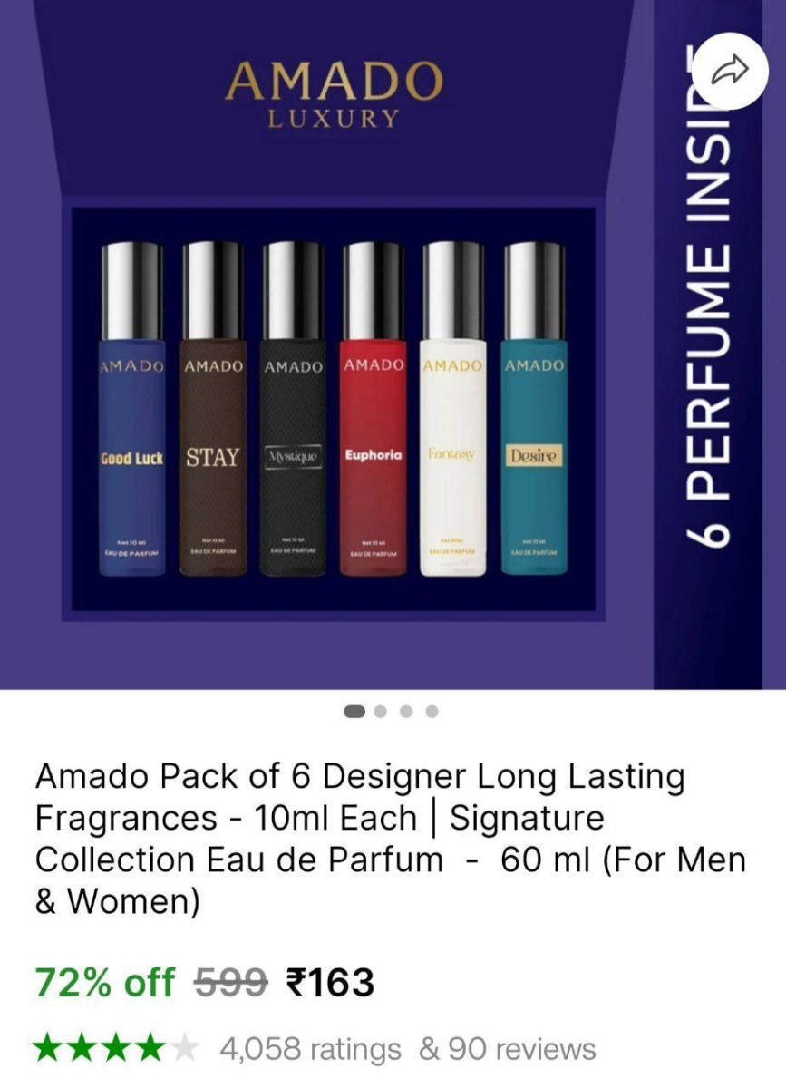 Pack Of 6 Fragrances 163