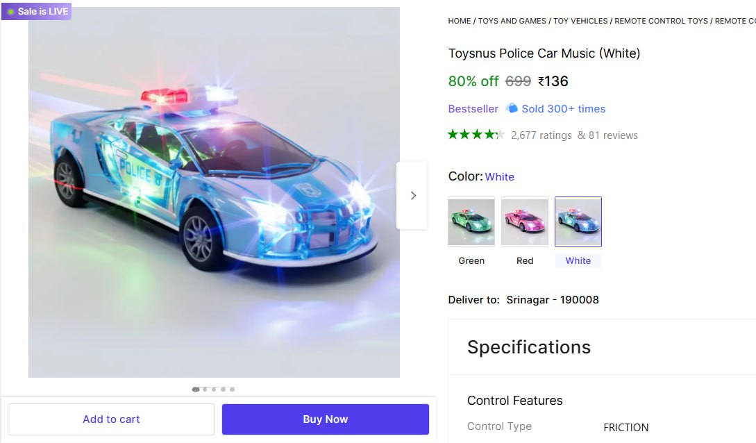 Toysnus Police Car Music 136