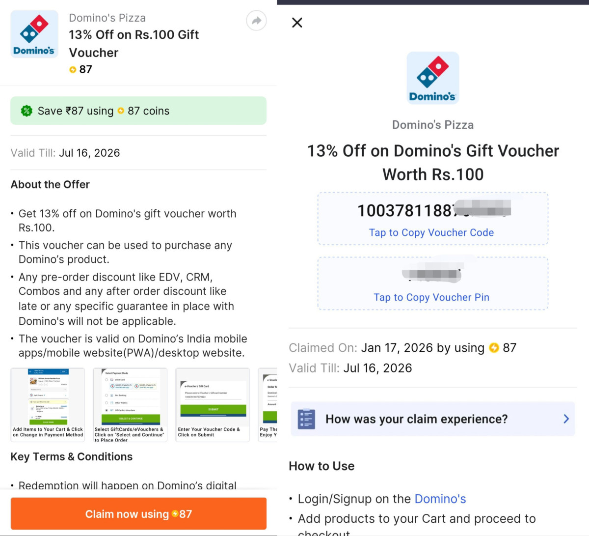 Dominos Pizza Get An Almost 200 Order Step 1 Earn Supercoins On Flipkartope