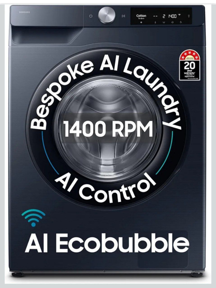 Samsung Smart Choice 9 Kg 5 Star Ai Control Ai Ecobubble Super Speed Wi-fi 
