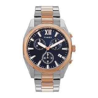Timex Analog Watch For Men Available In Multicolor Dial Gold Stainless Stee