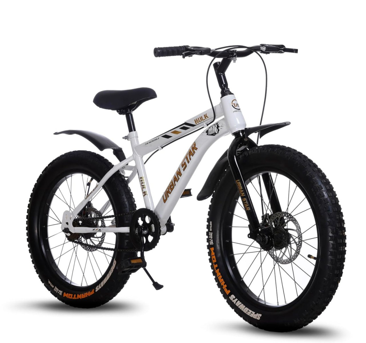 Urbanstar Hulk 20t Bmx Double Disc Fat Tyres Semi Assembled 20 T Fat Tyre C