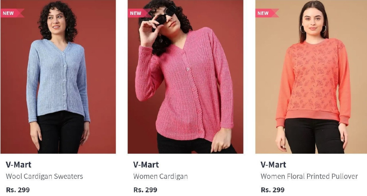 Myntra V-mart Women Sweater At 299