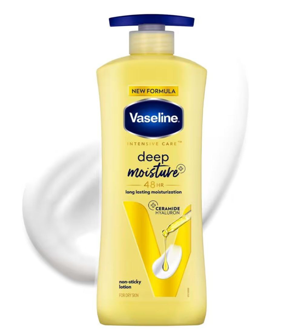 Vaseline Deep Moisture Body Lotion For Dry Skin Cushion Soft Skin With Cera