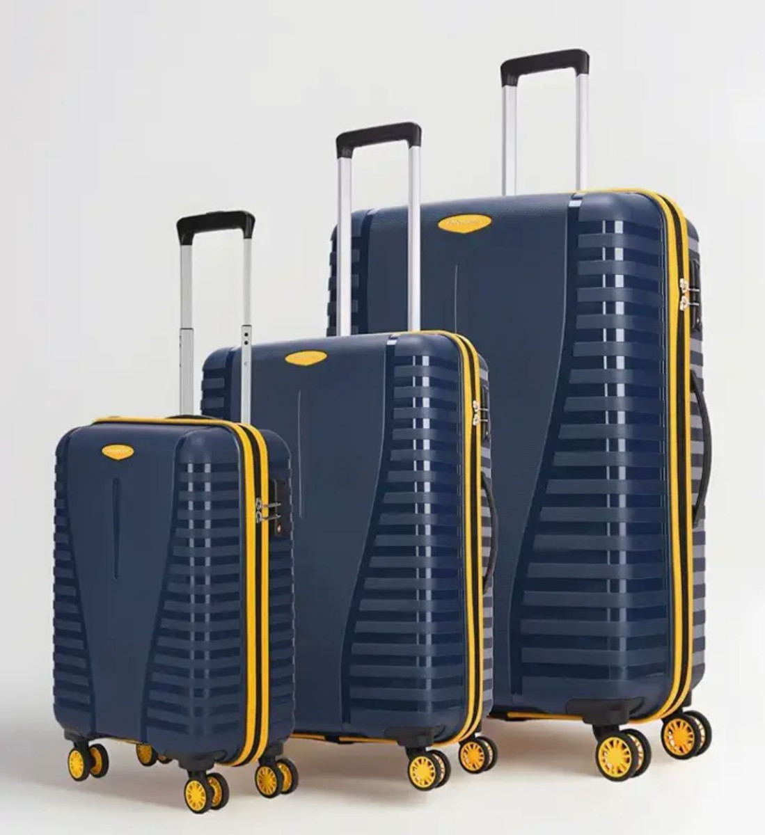 Aristocrat 3 Pc Airpro Plus Set Cabin 55cm(small) Check-in 66cm(medium) 76c
