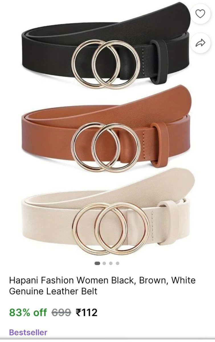 Loot 112 Pack Of 3 Leather Belt