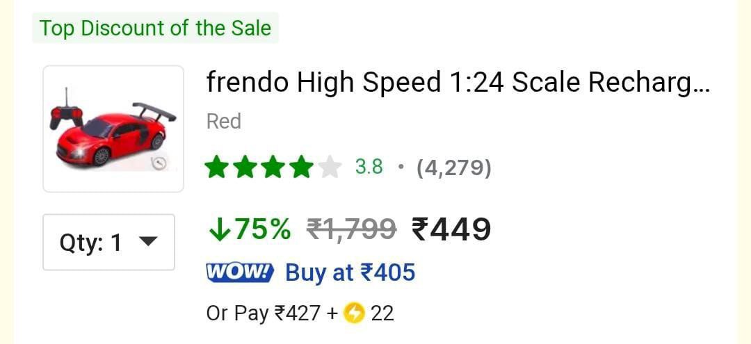 Grab Frendo Rechargable Remote Car 449 More Deals Click Here Must Read