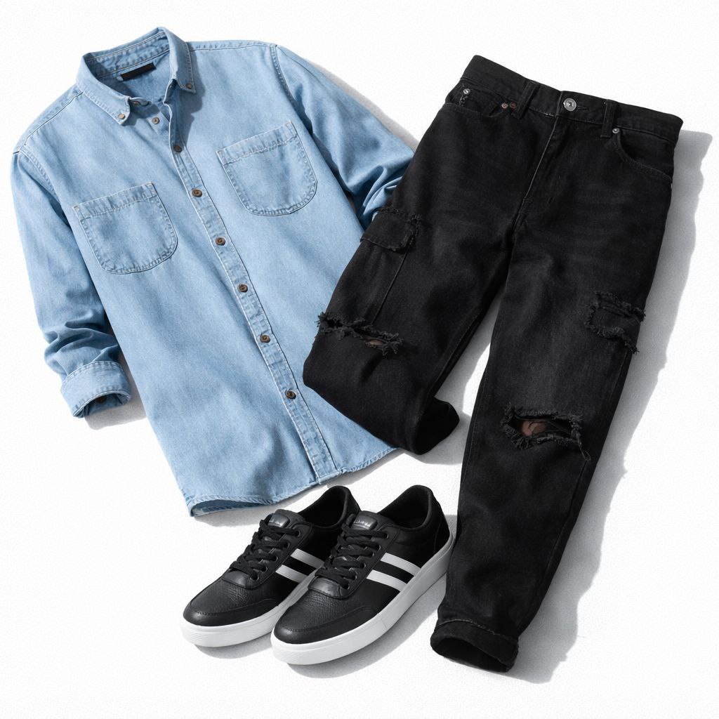 Stylish Denims Outfits Shirt 458jeans 599sneakers 538 Click Here To Join Al