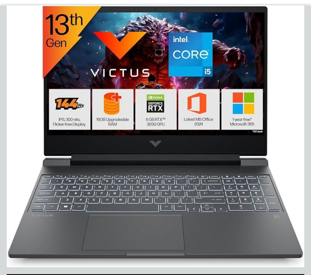 Hp Victus 13th Gen Intel Core I5-13420h 6gb Rtx 3050 16gb Ddr4(upgradeable)