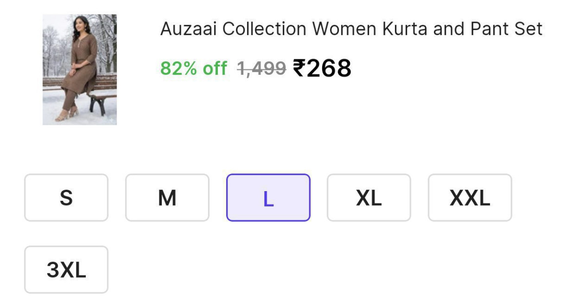 Women Kurta And Pant Set At 268