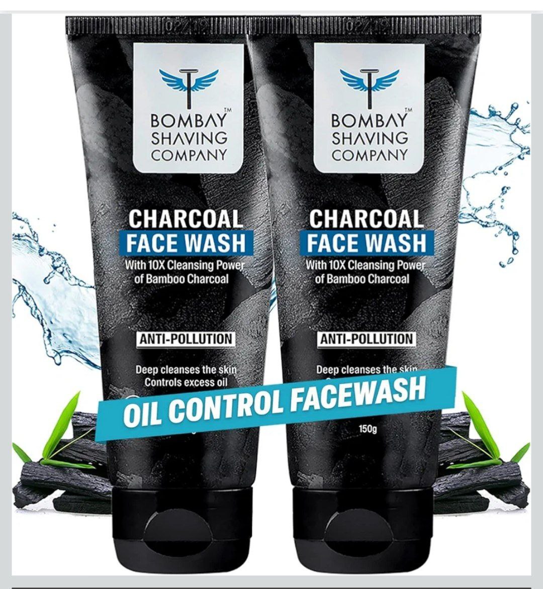 Bombay Shaving Company Charcoal Facewash For Men 150g X 2 230