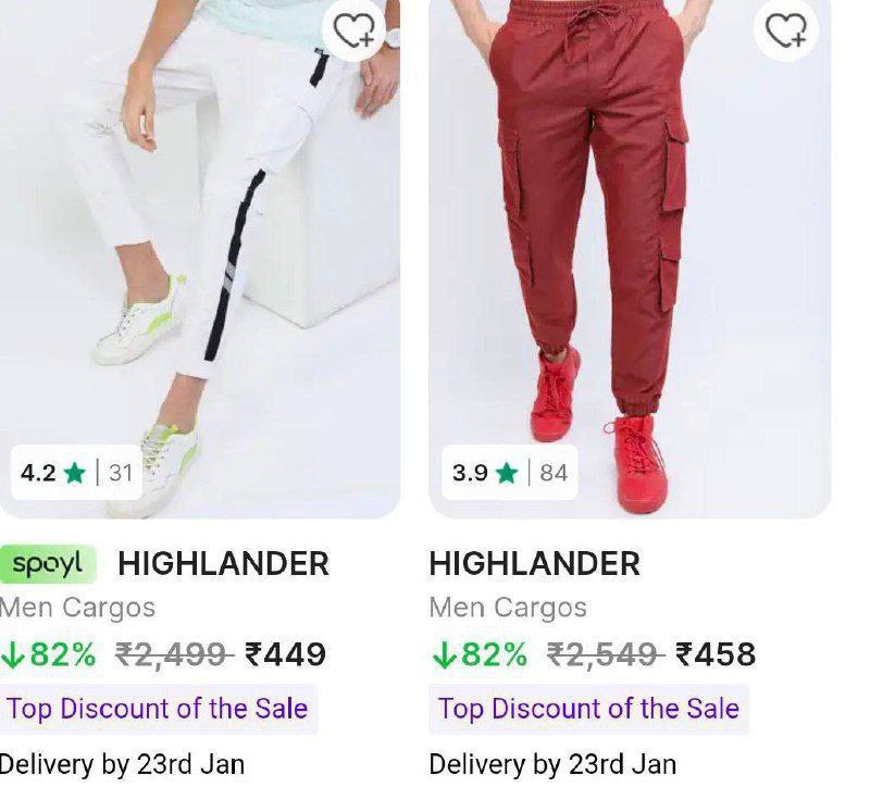 Flipkart Highlander Cargos 82