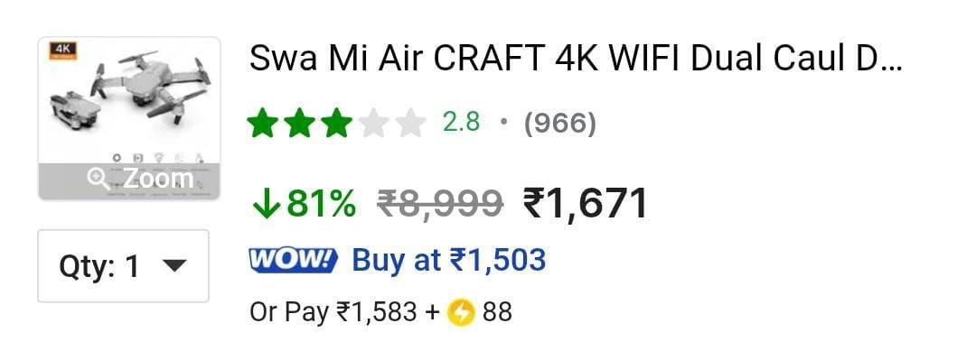 Loot Foldable 4k Wifi Double Battery Drone 1671 More Deals Click Here Must 
