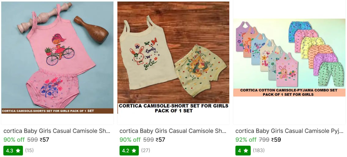 Kids Combo Sets Starts From 57check Min Buy Quantity