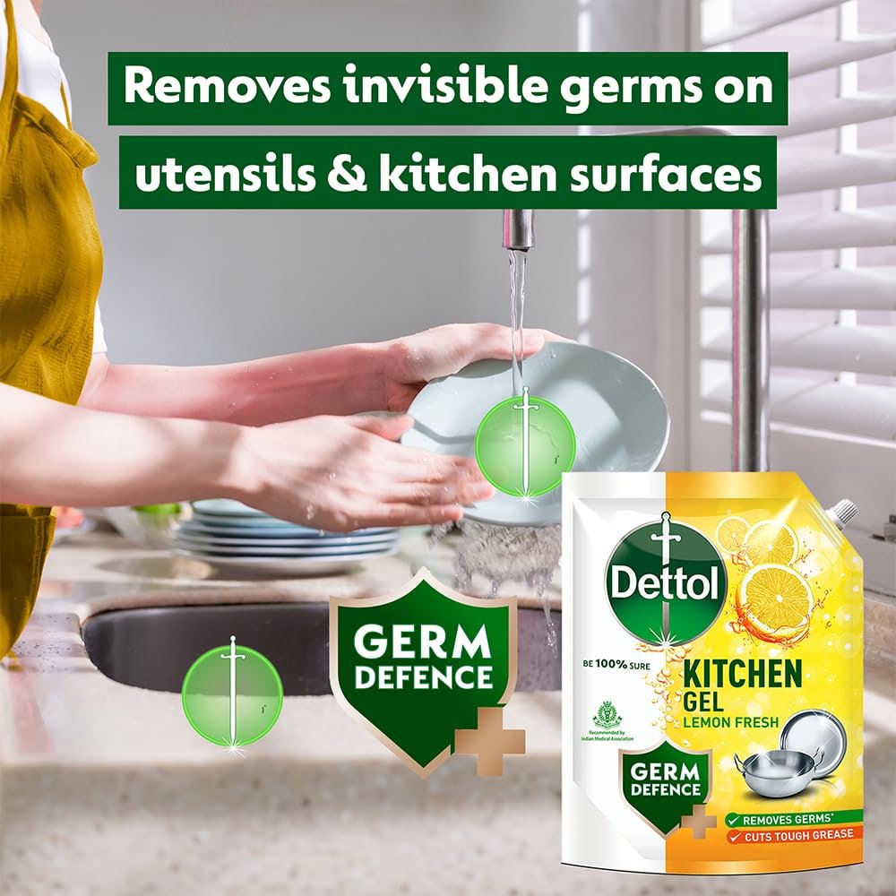 Dettol Dishwash Gel 1 5l 165