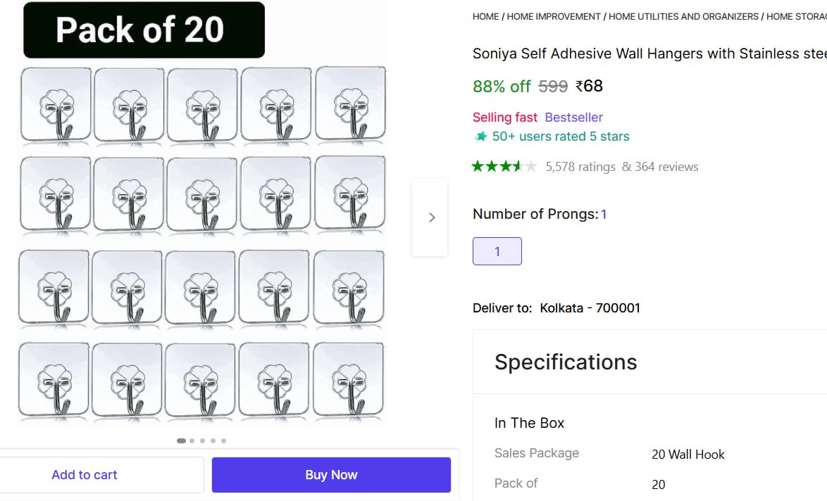 Pack Of 20 Hooks 68 More Deals Click Here Must Read