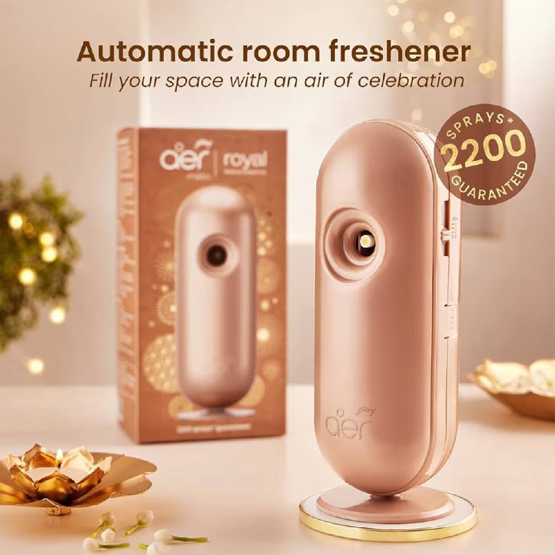 Godrej Aer Matic Kit (machine 1 Refill) Automatic Room Freshener 2200 Spray