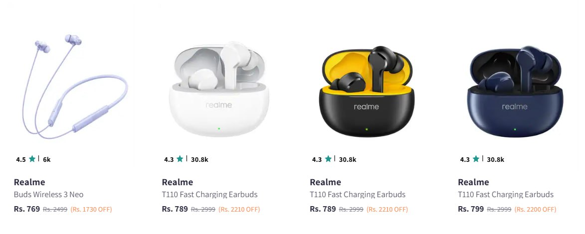 Myntra Loot Realme Earbuds Neckband Starts 769