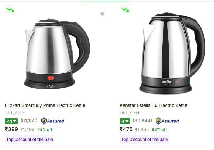 Flipkart Branded Electric Kettle Starting From 399 Click Here To Join All D