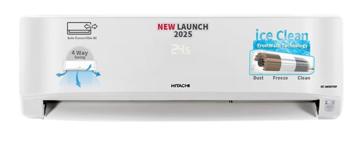 Hitachi 1 5 Ton Class 5 Star Andable Inverter Split Acdeal Rs 35740coupon D