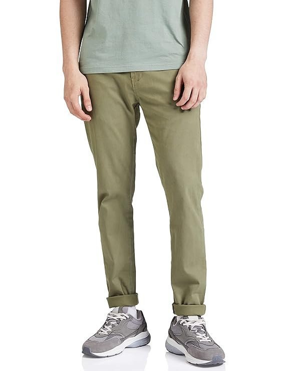 Amazon Brand - Symbol Men S Slim Fit Cotton Stretch Mid Rise Casual Pantsde