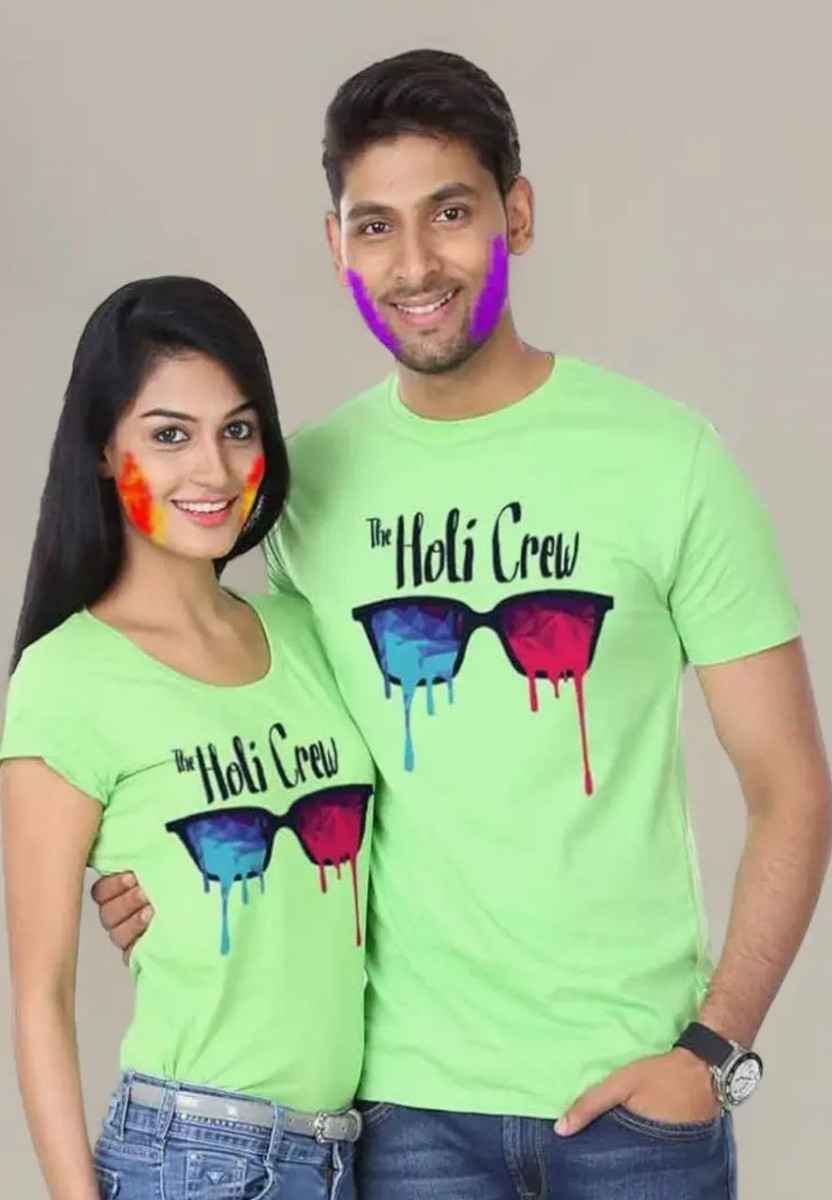 Bon Organik Holi Crew Couple Tshirtdeal Rs 128