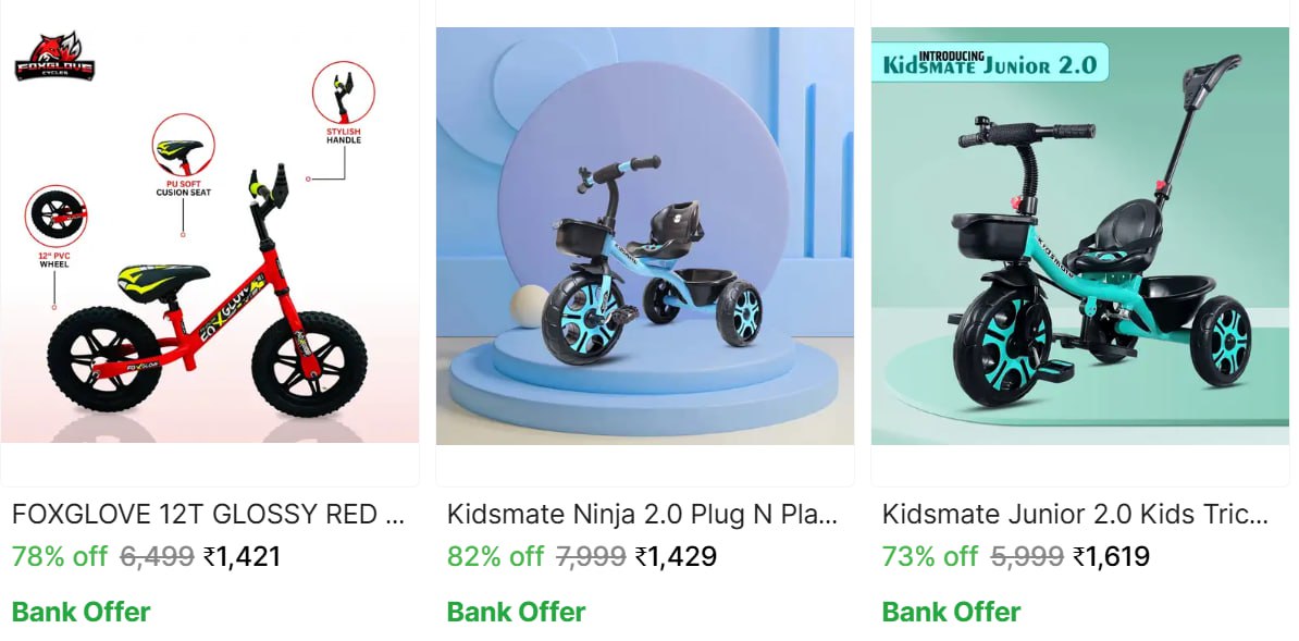 Shopsy Flash Sale 82 On Bestselling Kids Cycles
