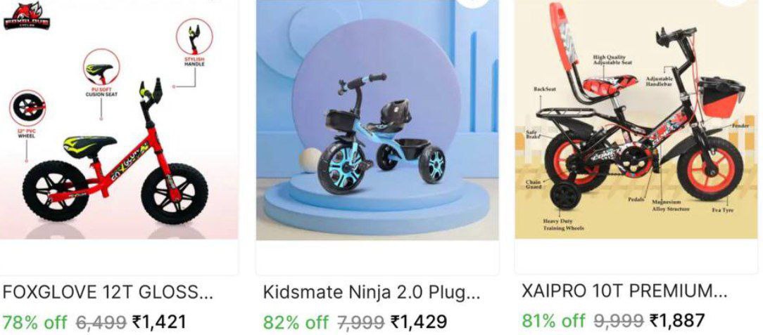 Shopsy Flash Sale 82 On Bestselling Kids Cycles