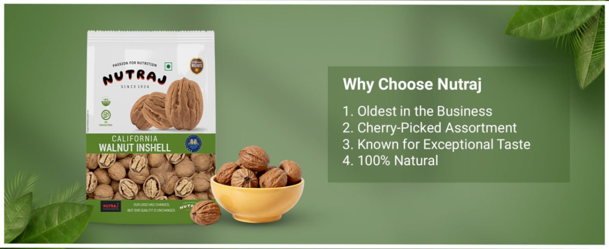 Nutraj California Inshell Walnut (akhrot) 1 Kg 699