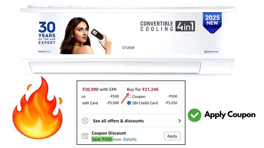 Ac Loot Cruise 1 5 Ton 3 Star Split Ac 21 240apply 500 Coupon Flat 3250 Usi